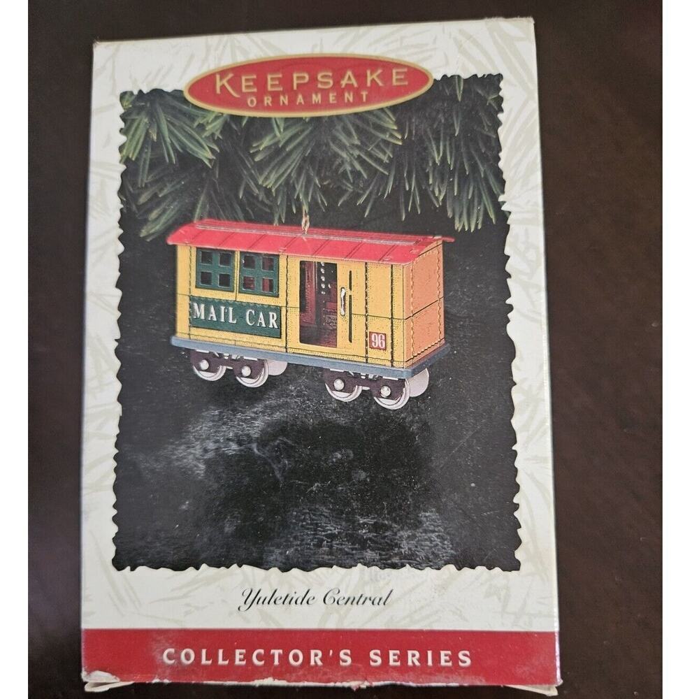 Hallmark Keepsake Mail Car Yuletide Central Tin Collectors Series 1996 Chr